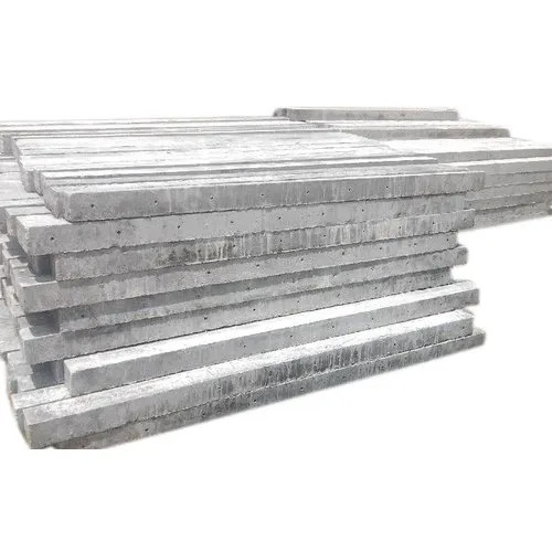 7.5 Feet Rcc Fencing Poles - Color: Grey (Natural Concrete)