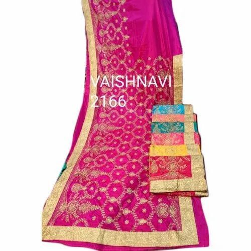 Ladies Zari Border Silk Saree