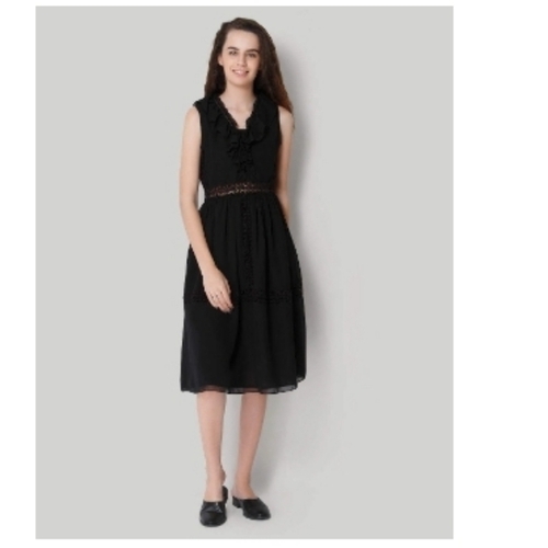 Only black sleeve midi dress
