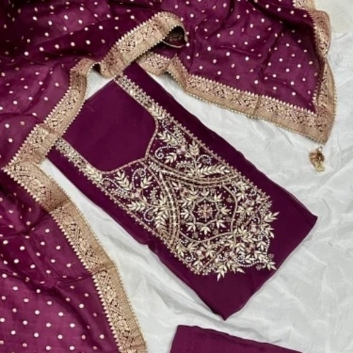 Organza Silk Suit