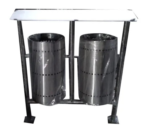 Stainless Steel Solid Bin With Roof - Application: Waste Collection