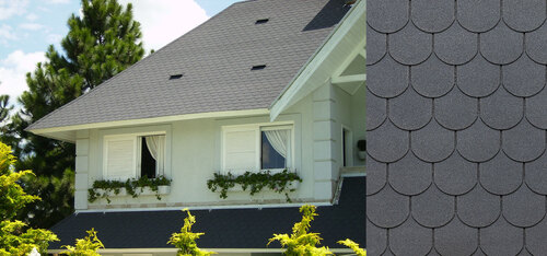 Tegola Premium Traditional Fiberglass Roofing Shingles - Color: 400 A Antique Red