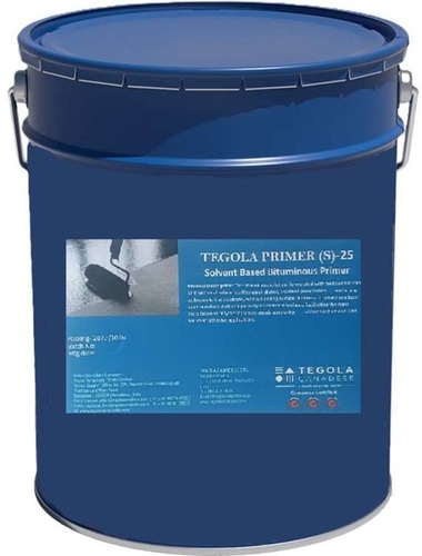 Tegola Primer (S)-25 For Waterproofing And Roofing Applications - Application: The Surface Must Be Thoroughly Cleaned