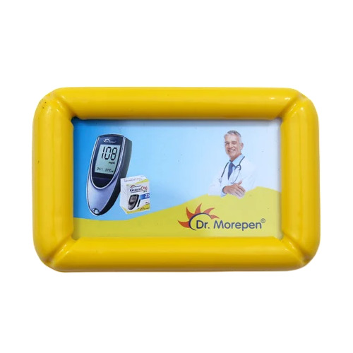 Yellow Rectangle Promotional Paper Weight - Advantage: Durable