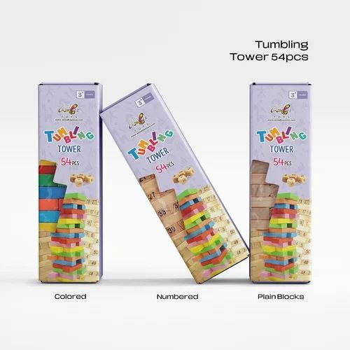 0-3 Yrs Wooden Tumbling Tower