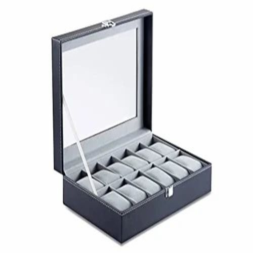 05 Grey 12 Slot Watch Box
