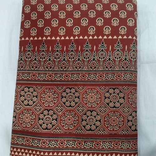 Ajrakh Handblock Printed Fabric