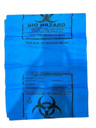Blue Color Biohazard Garbage Bag