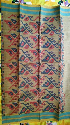 Daner Printed Cotton Ladies Saree - Color: Multicolor