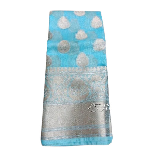 Fashionable Silk Linen Saree