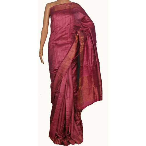 Handwoven Tussar Desi Silk Saree