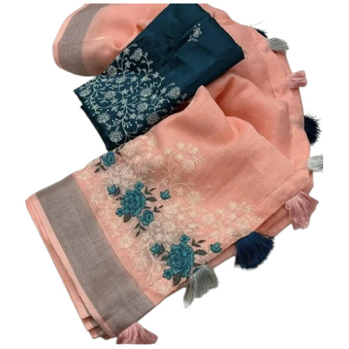 Linen Saree