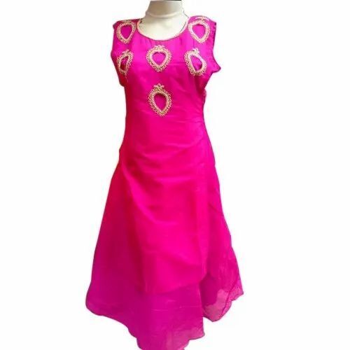 Pink Sleeveless Kurti