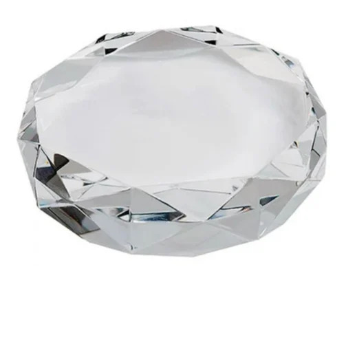 Round Crystal Paper Weight