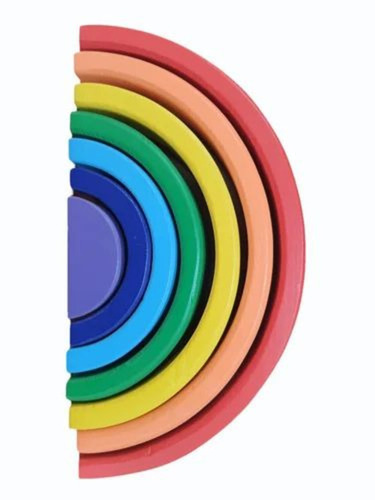 Unisex 7 Pc Rainbow Stacker