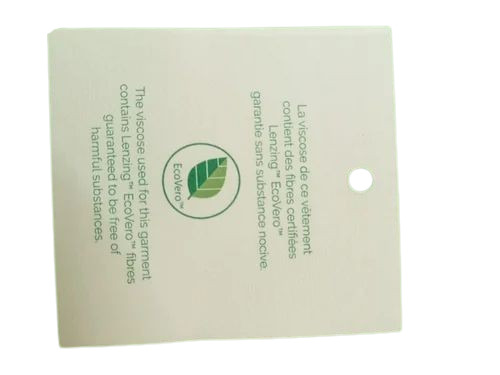 White Color Paper Garment Hang Tags