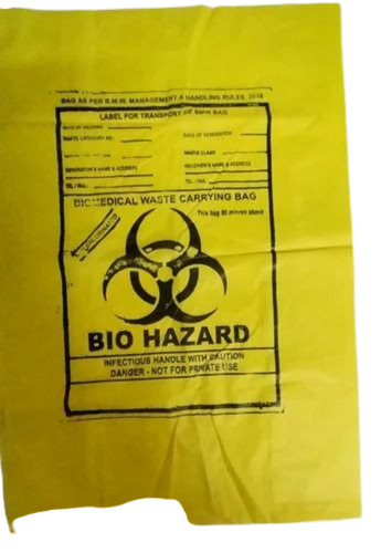 Yellow Color Biohazard Garbage Bag 