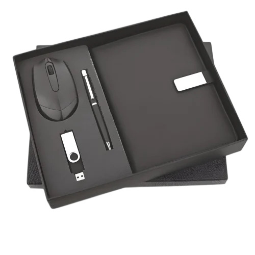 4 Piece Synthetic Leather Corporate Gift Set