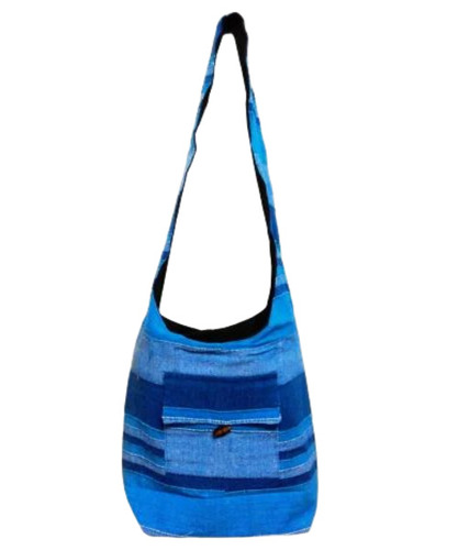 Fancy Ladies Hand Bags - Cotton Fabric, Multicolor | Zipper Closure, Handles, For College & Office