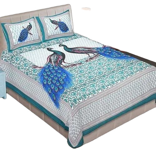 Printed Cotton Double Bed Sheet