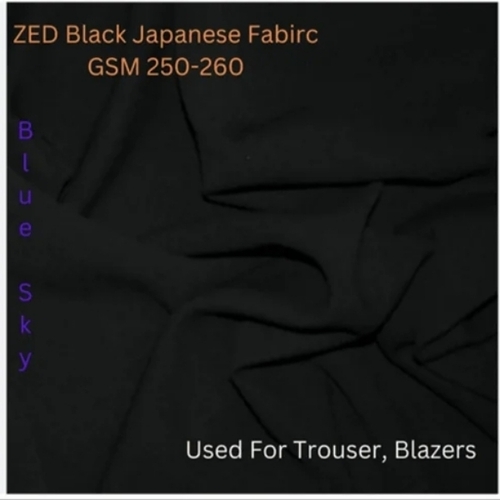 Zed Black Japanese Trouser Fabric