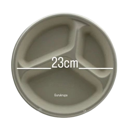 23cm Bagasse Round Disposable Plate