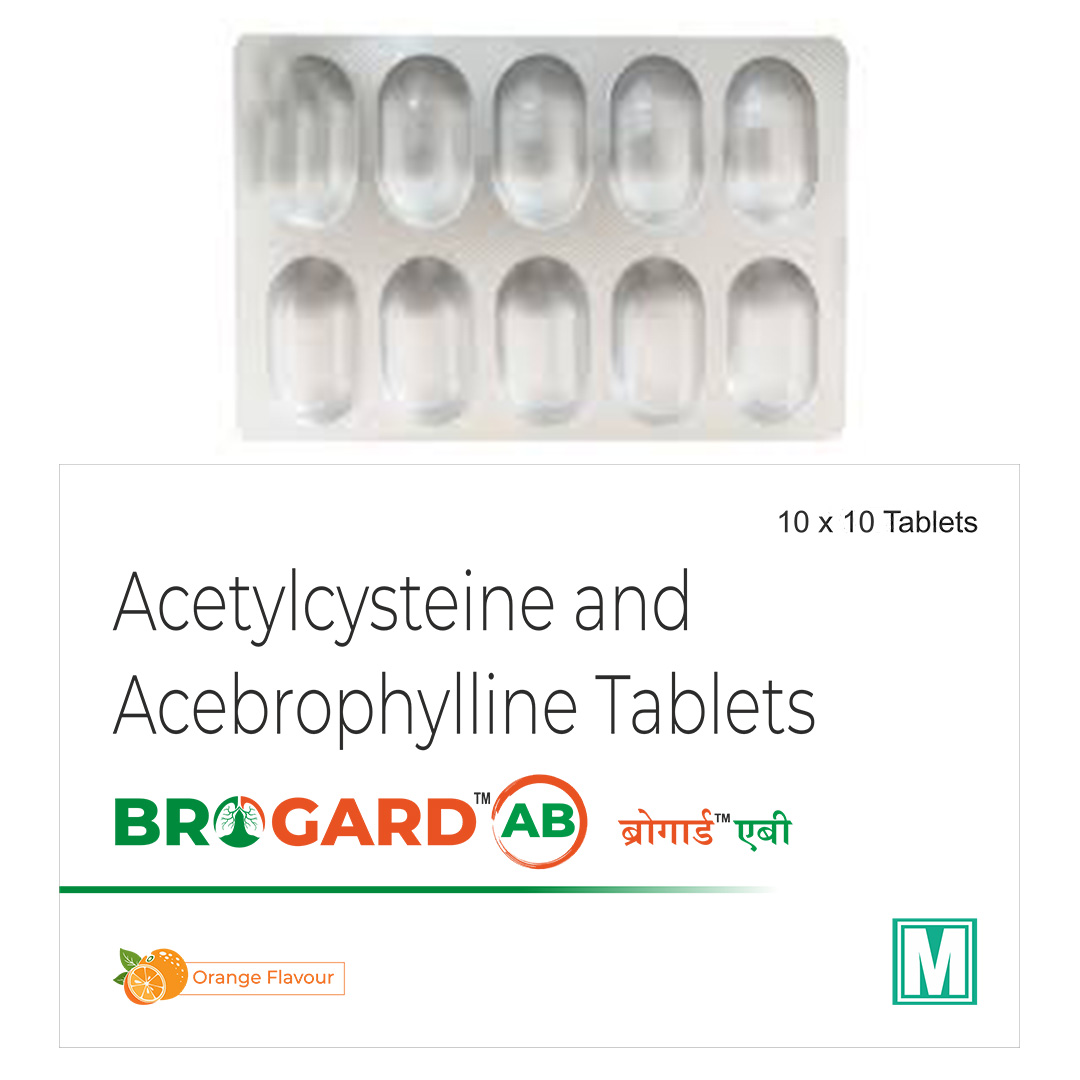 Acebrophylline And Acetylcysteine Tablets (brogard Ab)
