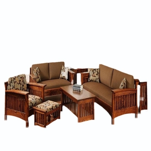 Engineered Wood Wooden Sofa Set