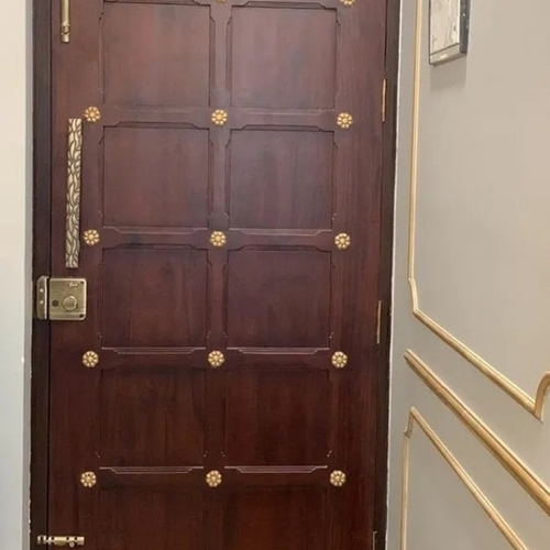 Exterior Solid Wooden Main Door