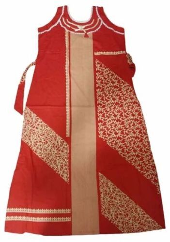 Ladies Sleeveless Cotton Printed Nighty