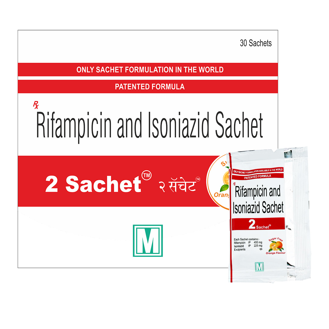 Rifampicin And Isoniazid Sachet (2 Sachet +) Patented Formula - Physical Form: Powder
