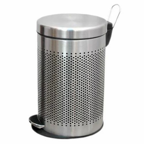 Ss Perforated Pedal Bin