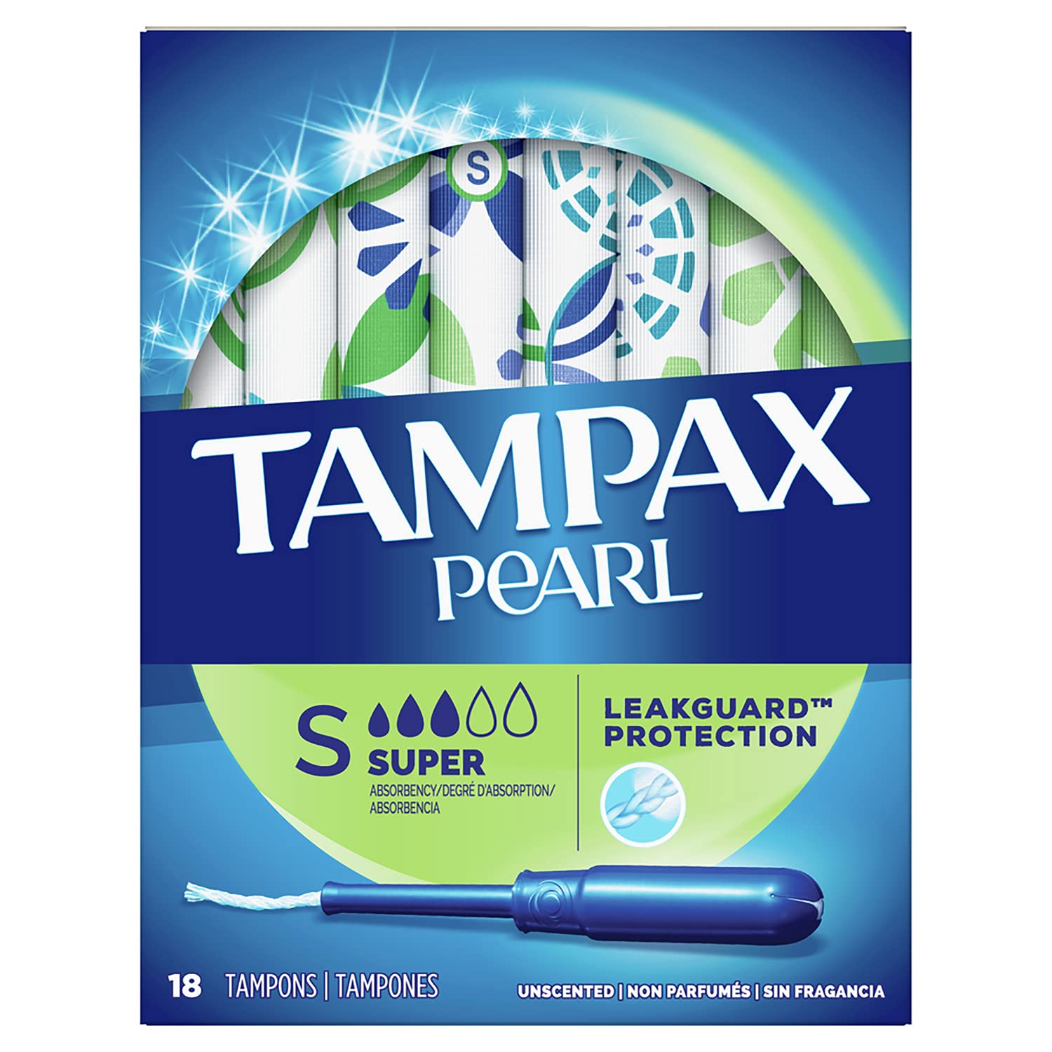 Tampax Pearl Super Plastic Tampons - Application: Personal Healthcare / Hospital Supplies