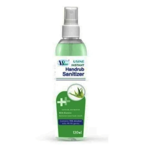 Usine Instant Handrub Sanitizer - Alcohol Base with Glycerin, Green | Fast-Acting, Non-Sticky, Skin Friendly Moisturizing Formula