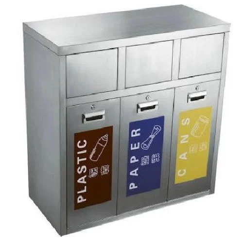 3 Strap Container Steel Recycle Bin - Application: Commercial