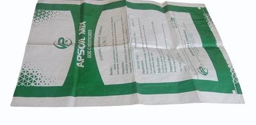 50kg Green And White Printed Woven Sack