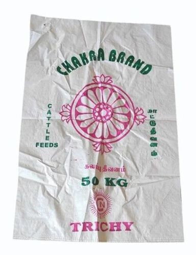 50kg White Printed Woven Sack