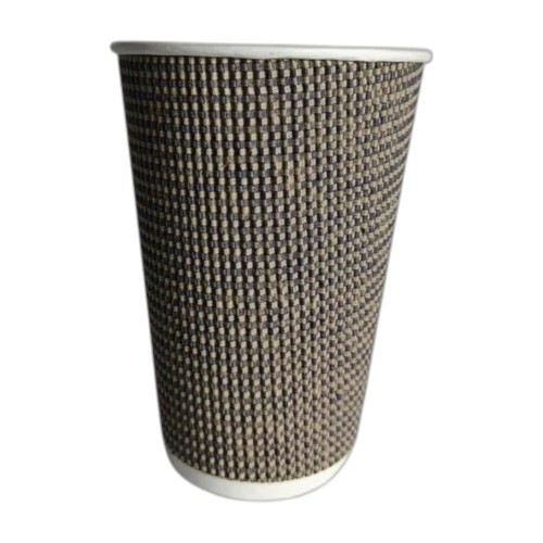 Brown Ripple Wall Paper Glass