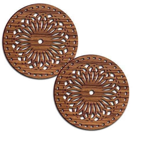 Brown Wooden Table Coaster