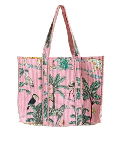 Handprint Floral Hand Bag