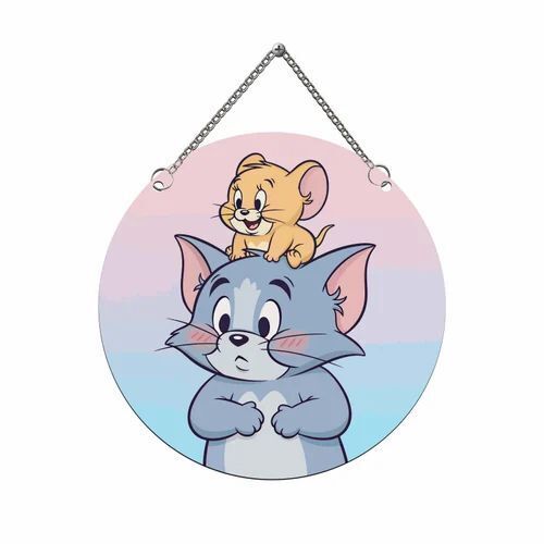 Tom And Jerry Printed Wall Hanging