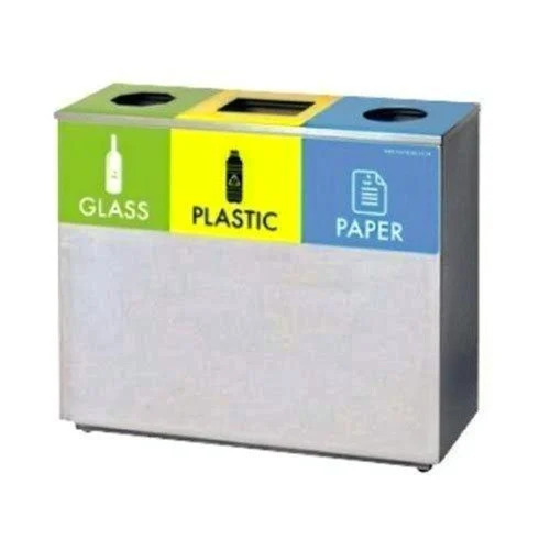 Trio Square Recycle Dustbin - Application: Commercial
