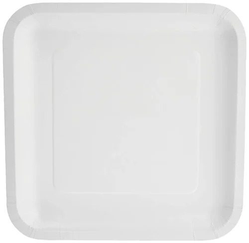 White Disposable Paper Plate