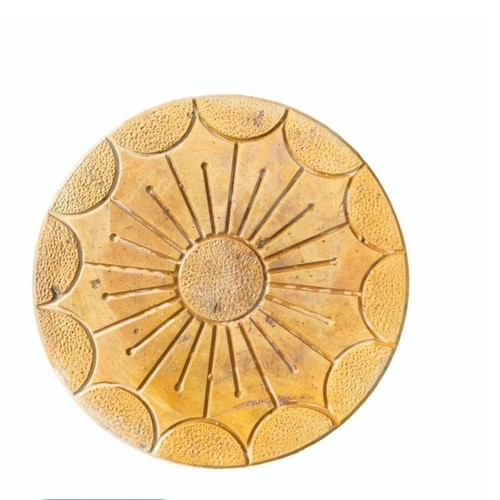60mm Yellow Round Concrete Paver Block