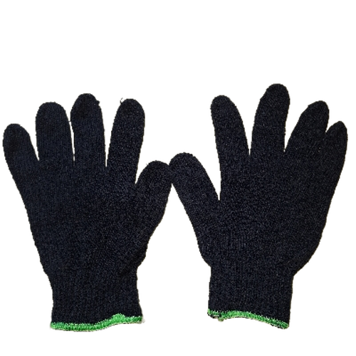 Blue 60 Gram Cotton Knitted Gloves
