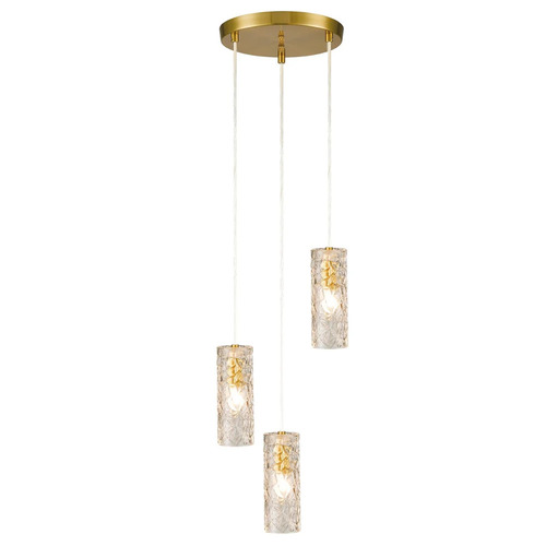 Muziris 3 H Gold Pendant E 27 Ceiling Light