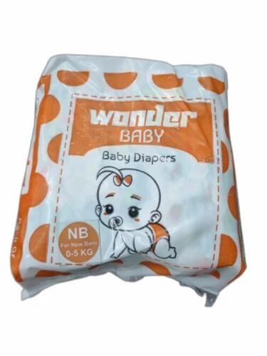 New Baby Diaper Tape Style 10 Pc Pack - Color: White