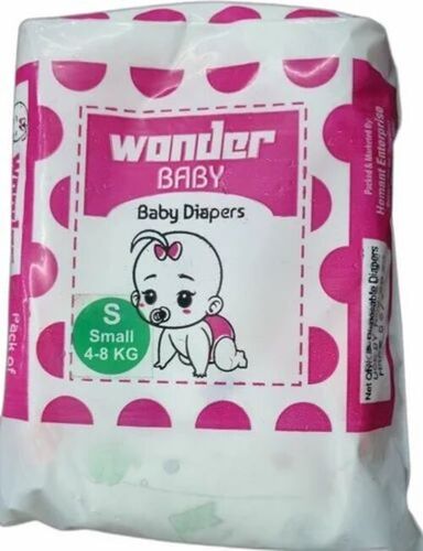 Small 10 Pieces Wonder Baby Pants Diapers - Color: White