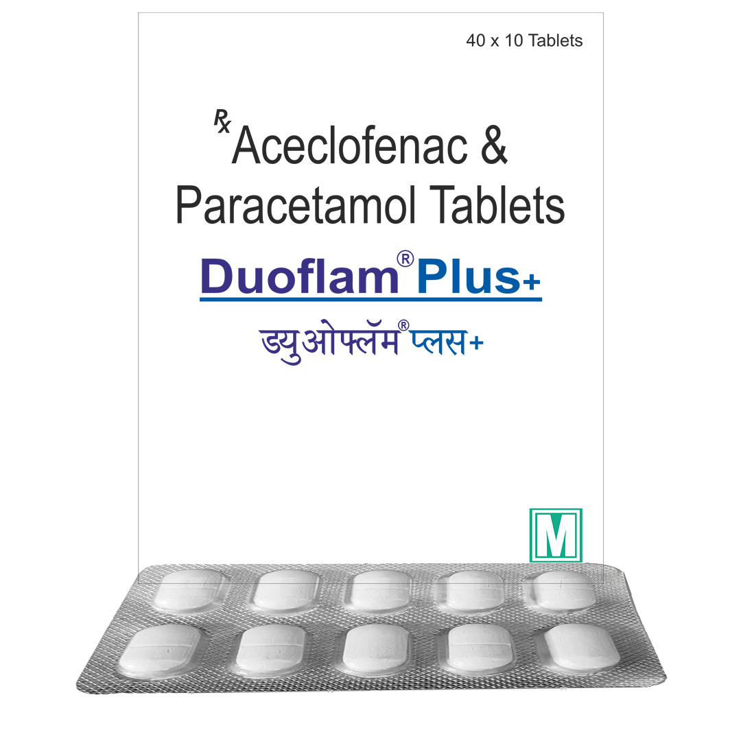 Aceclofenac and Paracetamol Tablet (Duoflam Plus)