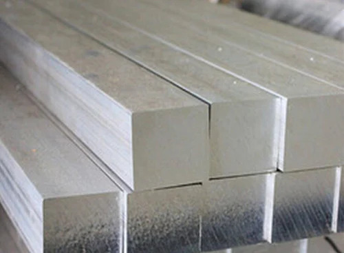 Aluminium 6063 T6 Square Bar - Color: Silver